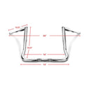 DNA Specialty Monster Bagger Ape Hanger Handlebars – 1-1/2" for Harley Touring (1984–Present)