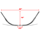 DNA MONSTER BEACH BAR – 42" Chrome Handlebar for Harley-Davidson