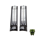 Ciro LED Filler Panel Lights. Red Run & Brake With Amber Turn And Black or Chrome Housing. Fits Ultra & Road King Touring Models 2014up & Street/Road Glide ST 2022up