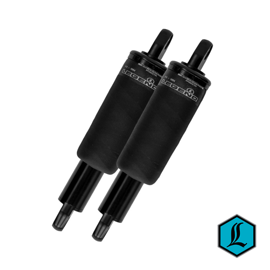 Legend AIR Series, Adjustable Rear Air Shock Absorbers – Black. Fits Dyna 2006-2017.