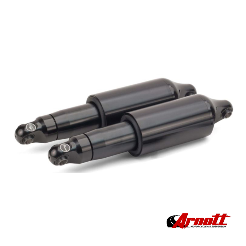 Arnott Rear Air Shock Absorbers – Black. Fits V-Rod 2007-2017.