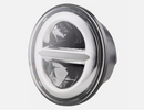 5.75" Black or Chrome LED Projector Headlight