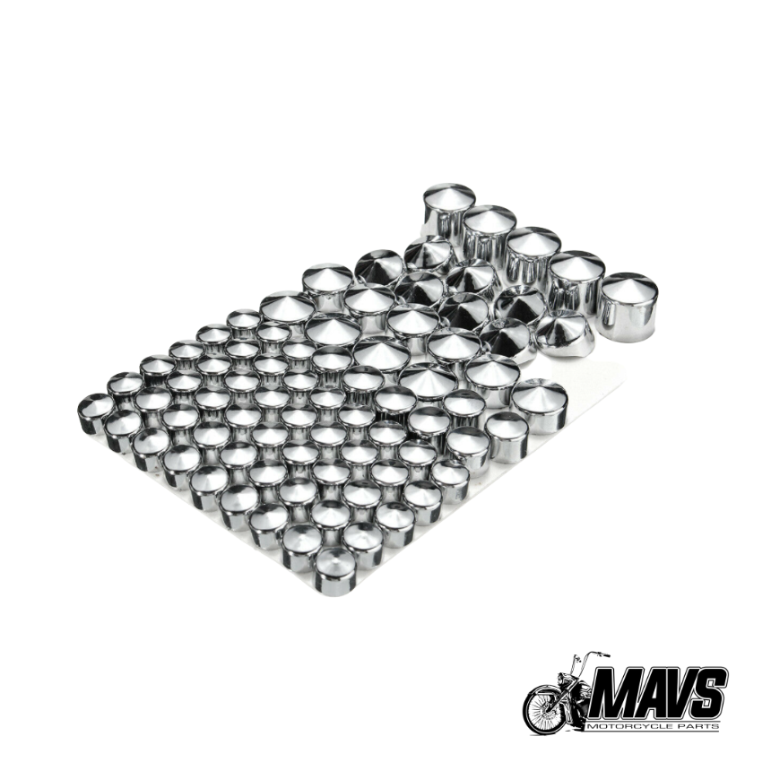 Black or Chrome Bolt Cap Covers For Harley Davidson Dyna Twin Cam 91-13