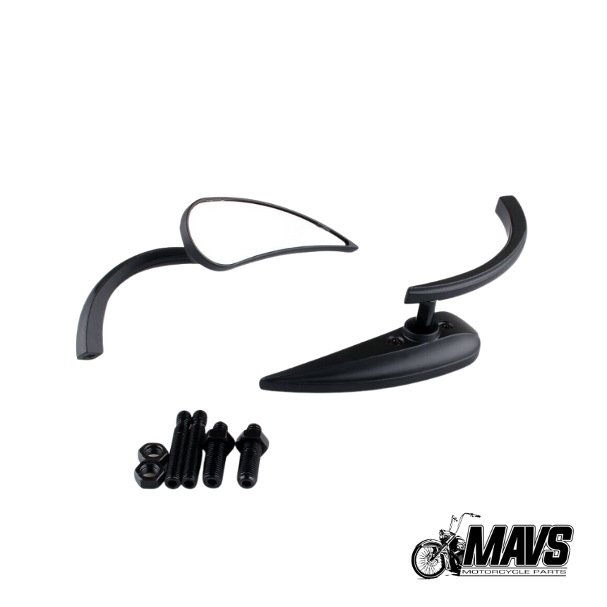 Black Tear drop mirrors