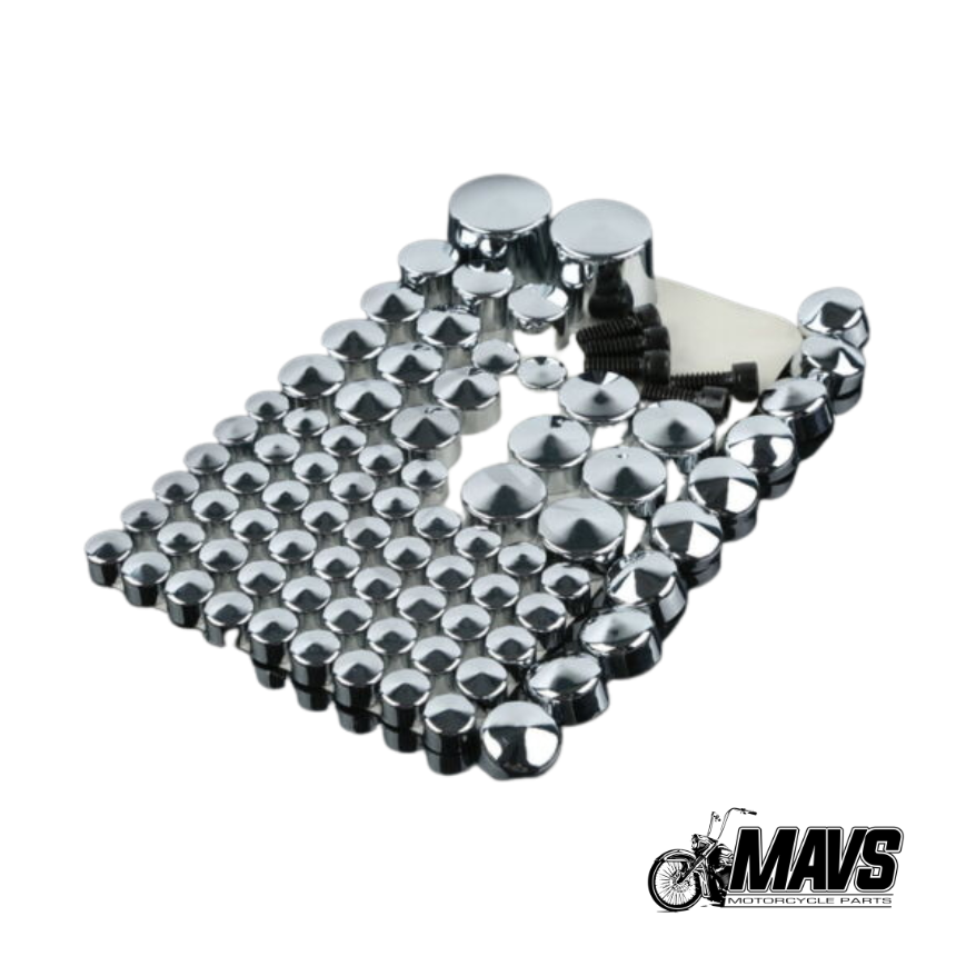 Black or Chrome bolt Cap Kit For Harley Davidson Softail Twin Cam models