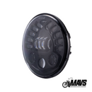 Black or Chrome 7" Cruiser LED Headlight