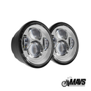 DYNA FATBOB LED HEADLIGHTS - Black & Chrome