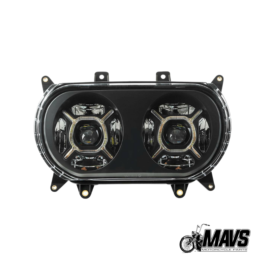 Harley Davidson Road Glide Black LED headlights 2015-21