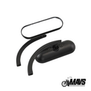 Black or Chrome Oval Billet Mirrors