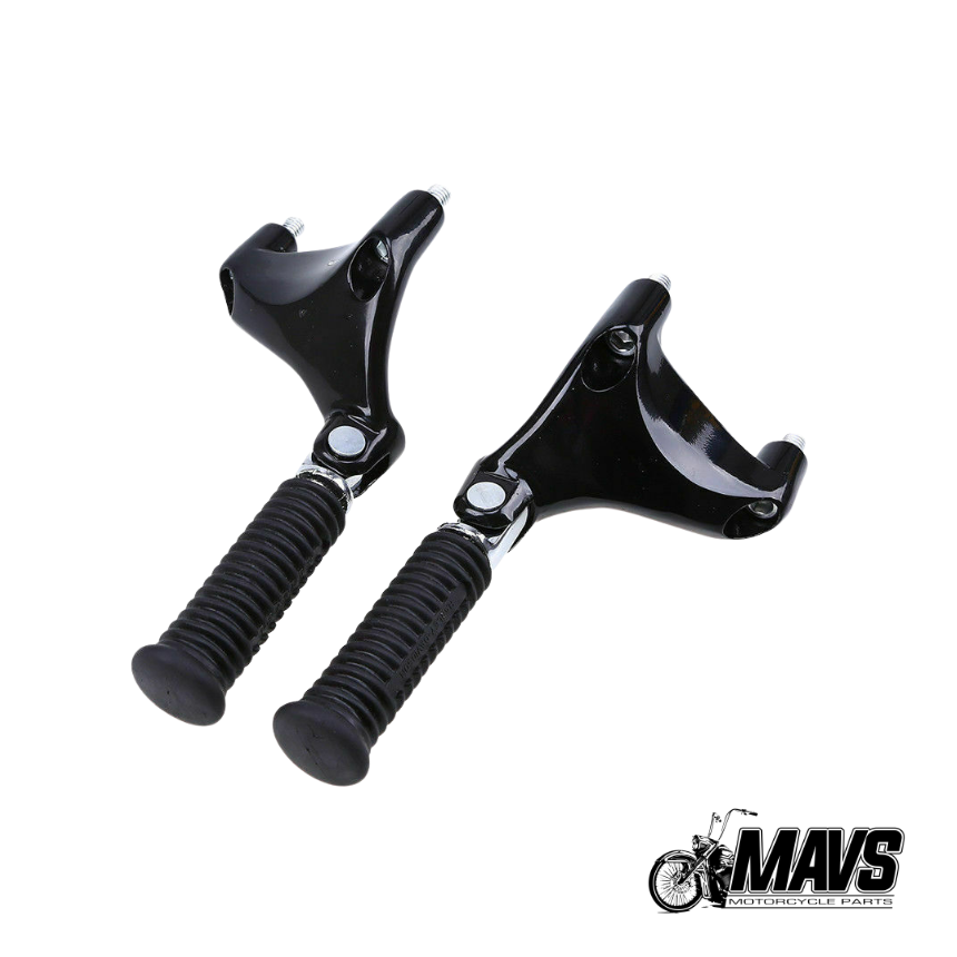 Rear Passenger Foot Pegs + Mounts for Sportster XL883 1200 48 2004-2013
