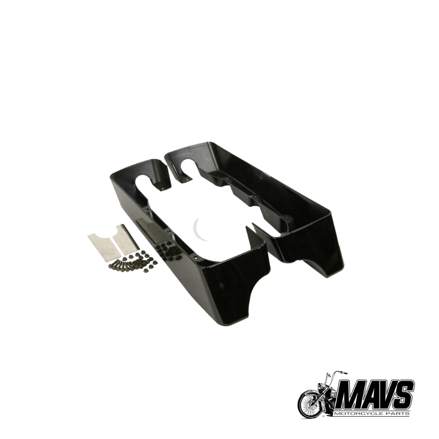 4" Hard Stretched Saddle Bags Extension Fit For Harley Road King & Touring models