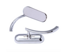 Black or Chrome Oval Billet Mirrors
