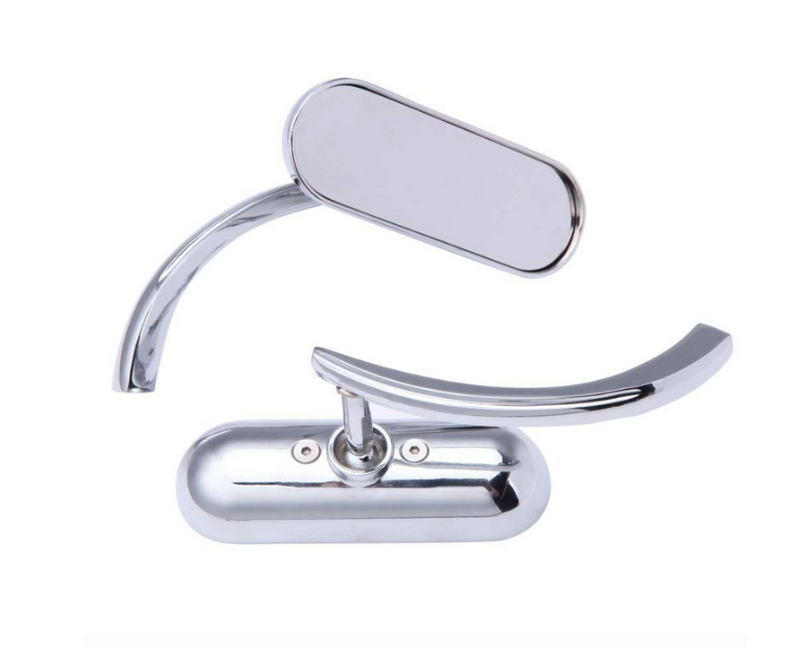 Black or Chrome Oval Billet Mirrors