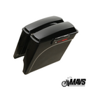 Black 5" Stretched Hardbags fit Touring models 93-13 Chrome or Black Latches