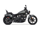 Freedom Radical Radius Exhaust - Chrome & Black with Black End Caps. Fits Indian Cruiser 2021up.