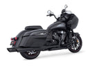 Freedom True Dual Headers - Chrome & Black Fits Indian Challenger 2020up.