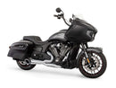 Freedom Turnout 2-into-1 Exhaust – Chrome or Black with Black End Cap. Fits Indian Challenger 2020up.