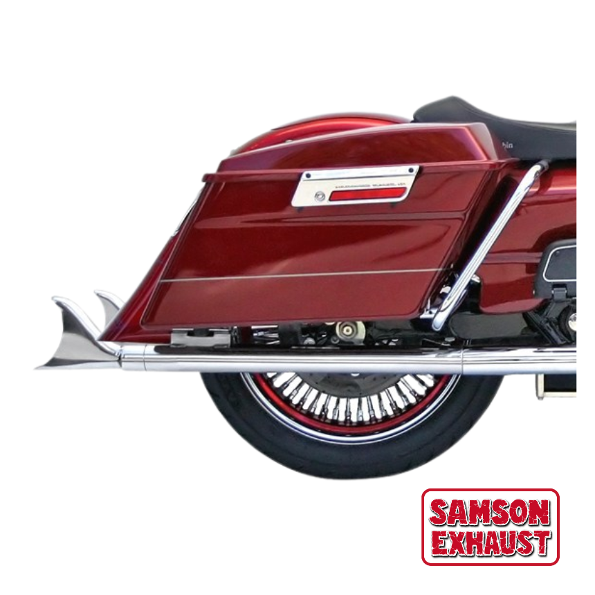 Samson Cholo 36-42″ Chrome Fishtails for Touring models 1985-2006