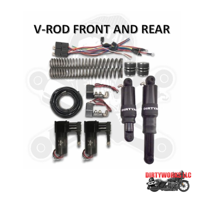 DIRTY AIR V-ROD Basic Front and Rear Air Suspension System