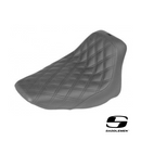 Saddlemen Renegade LS Solo Seat Plain Black or Black Double Diamond Stitch. Fits Softail 2008-2017 with 150 OEM Rear Tyre