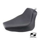 Saddlemen Renegade LS Solo Seat Plain Black or Black Double Diamond Stitch. Fits Softail 2008-2017 with 150 OEM Rear Tyre