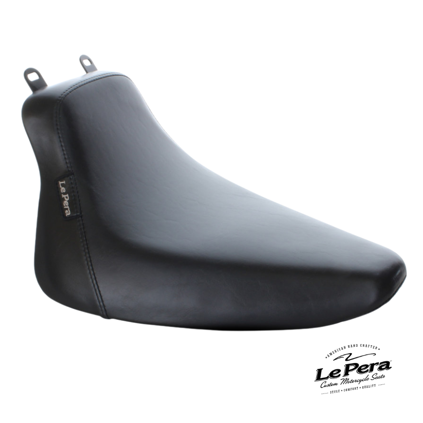 Le Pera Bare Bones Solo Seat. Fits Softail with 150 OEM Rear Tyre.