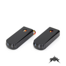 Alloy Art Chrome or Black Strut Light Kit with Red Run/Brake & Amber Turn Signal for Softails 84-17