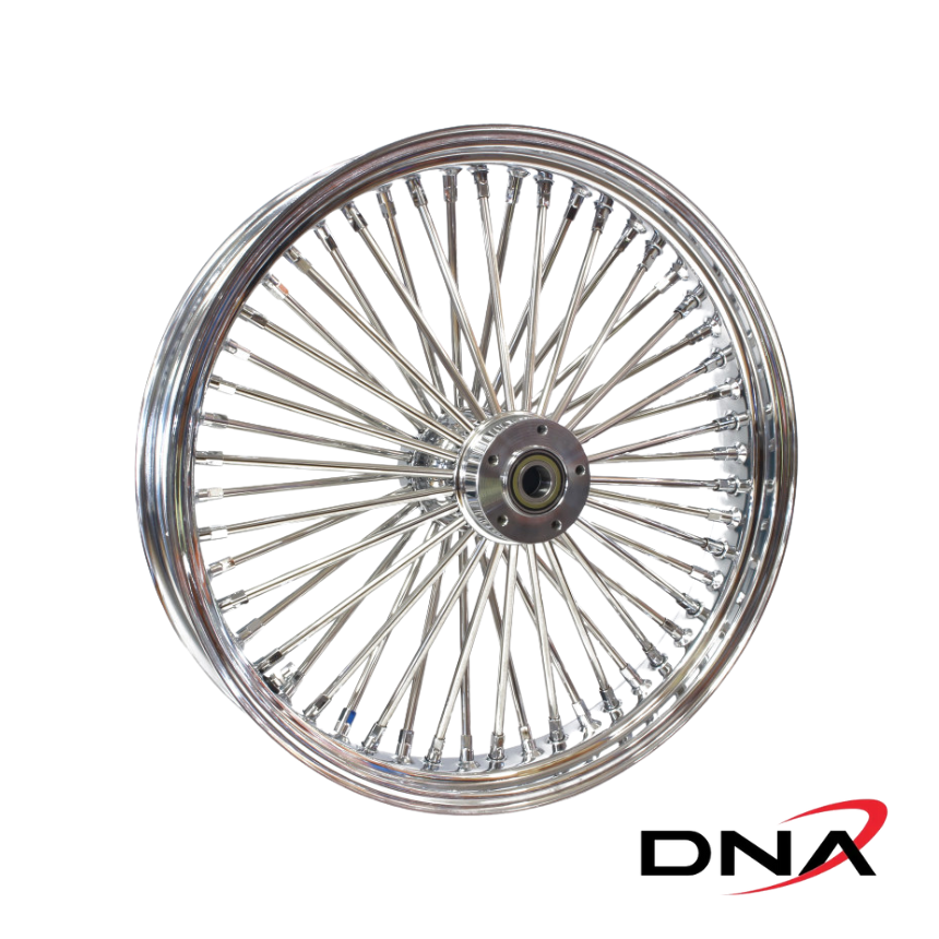 DNA 23in. x 3.5in. Mammoth 52 Fat Spoke Front Wheel – Chrome.