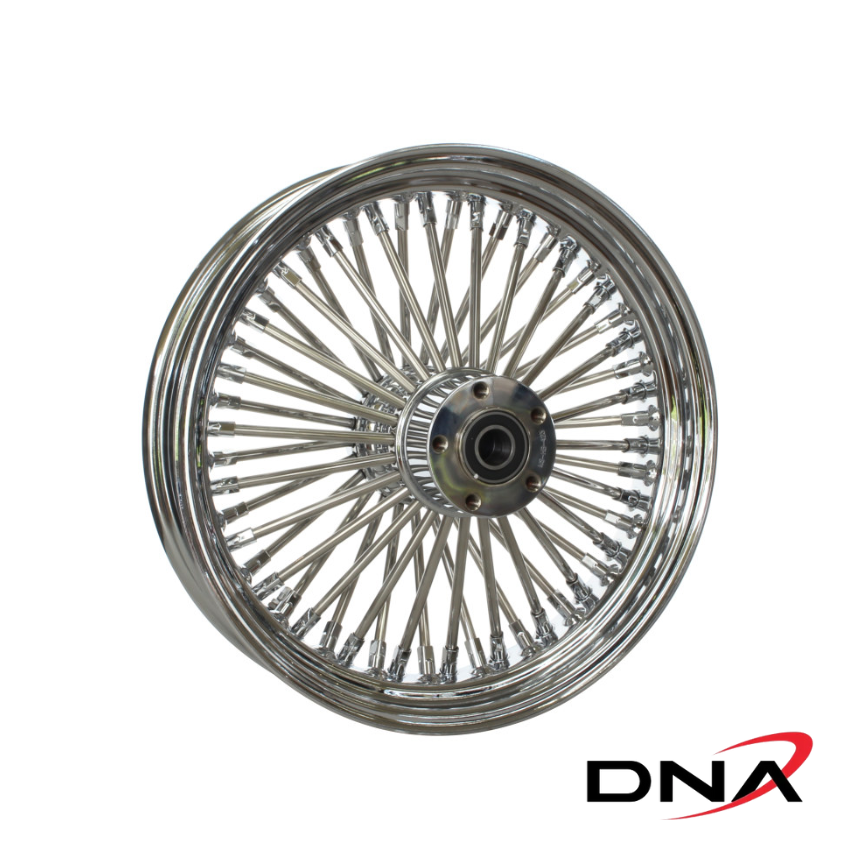DNA 18in. x 5.5in. Mammoth 52 Fat Spoke Rear Wheel – Chrome.