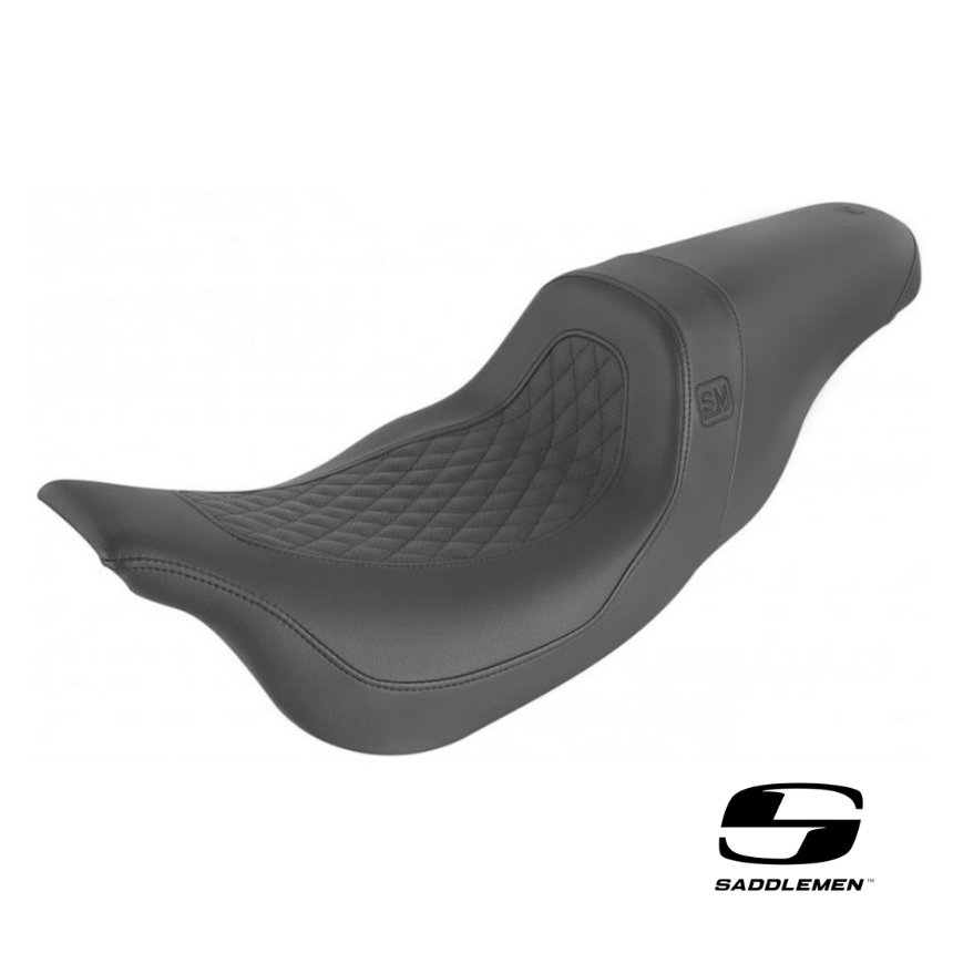Saddlemen Speed Merchant Pro Series Dual Seat. Fits Sport Glide & Low Rider 2018up & Low Rider S 2020up