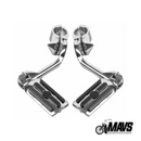 Black or Chrome Extended Adjustable Highway Foot Pegs