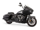 Freedom Turnout 2-into-1 Exhaust – Chrome or Black with Black End Cap. Fits Indian Challenger 2020up.