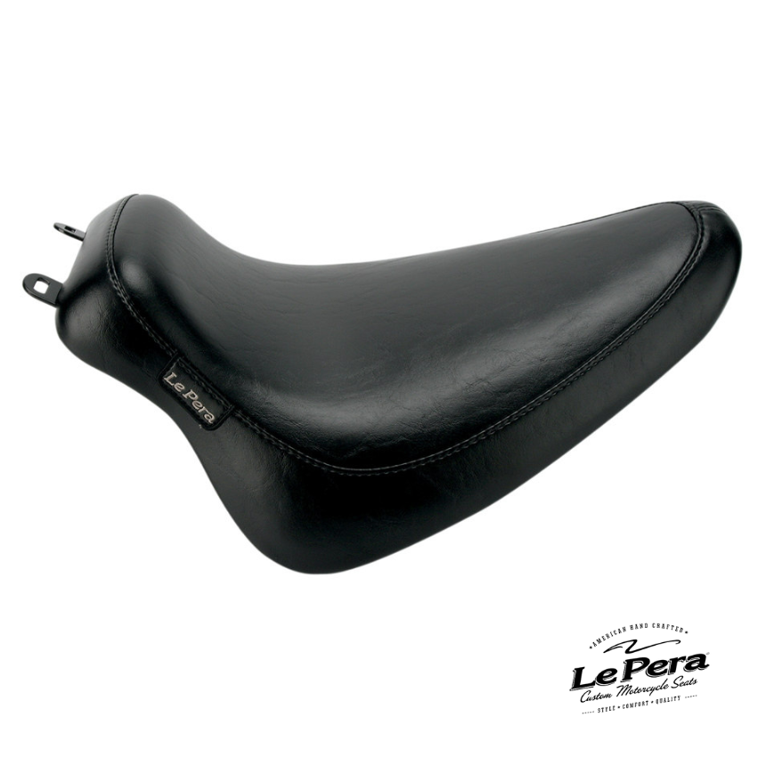 Le Pera Silhouette Solo Seat. Fits Softail with 150 OEM Rear Tyre.
