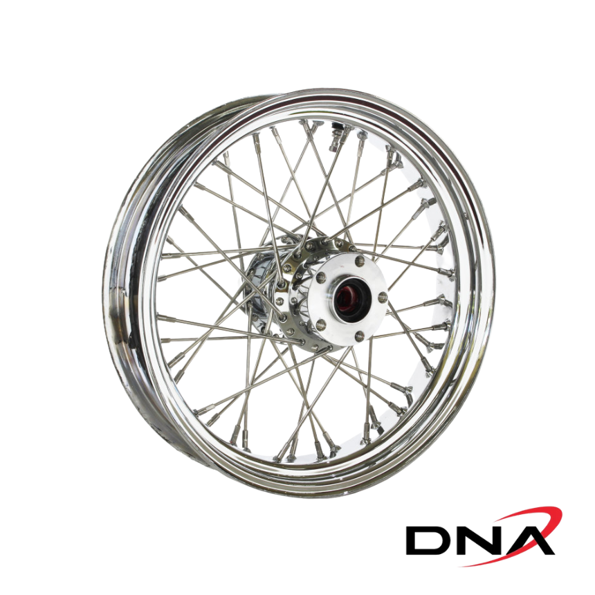 DNA 16in. x 3.5in. Rear 40 Spoke Cross Laced Wheel - Chrome.